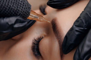 Semi-permanent brows at Vybe Beauty